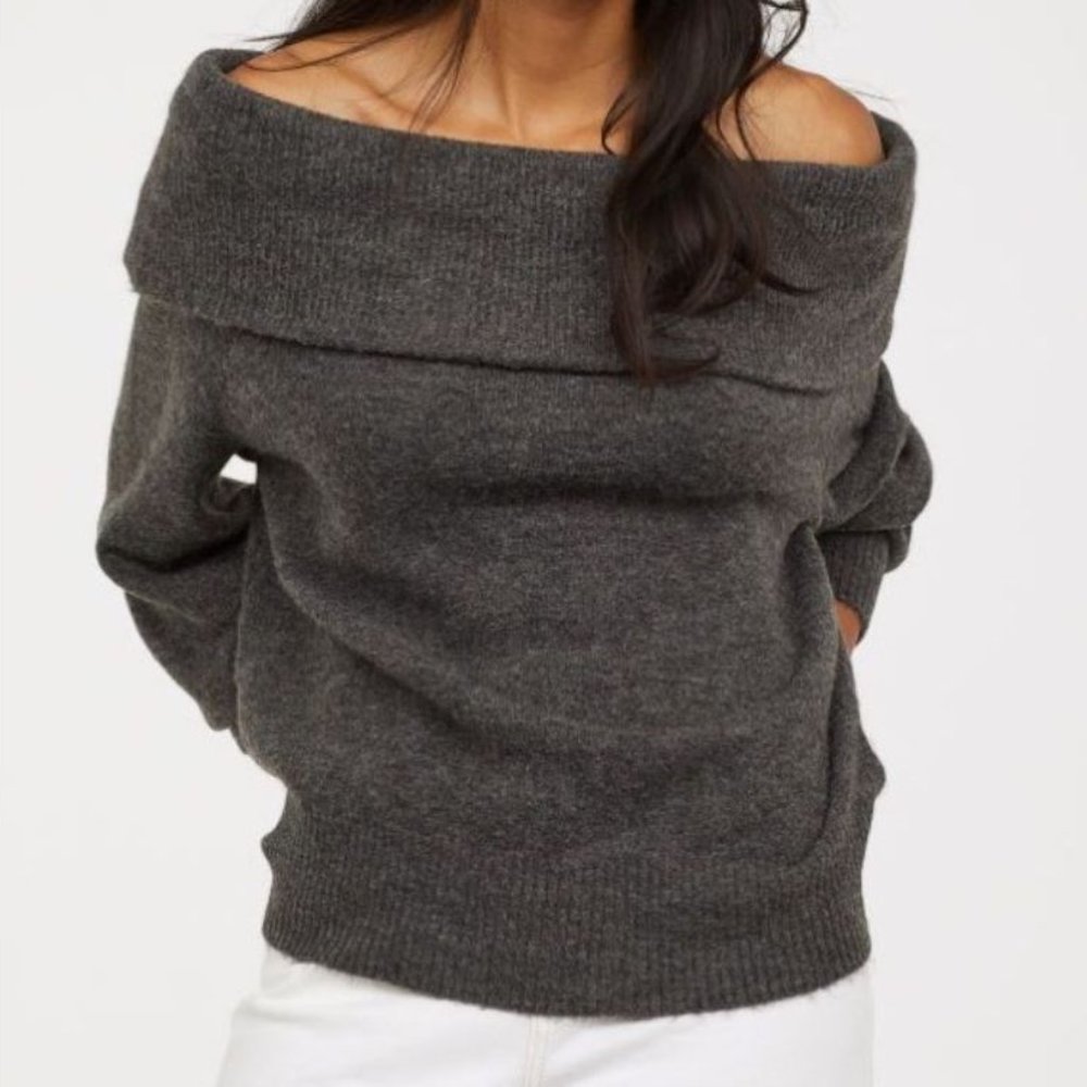 Off-the-Shoulder Sweater